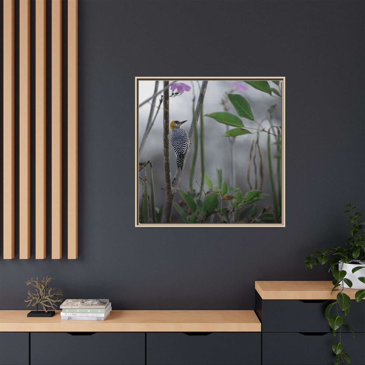 Golden Cheek | Framed Canvas