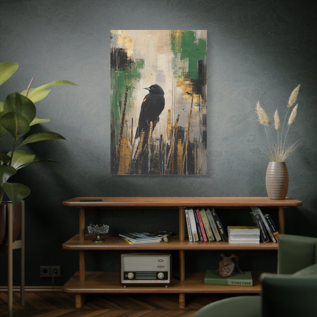 Blackbird Abstract Canvas Print