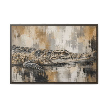Oaxacroc Abstract Framed Canvas Print