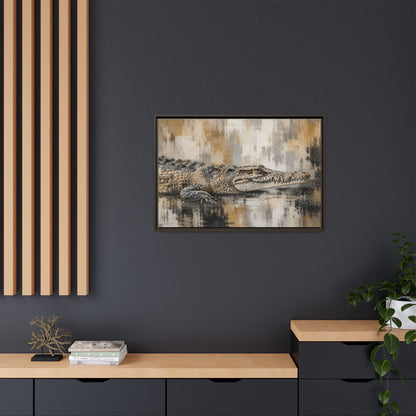 Oaxacroc Abstract Framed Canvas Print