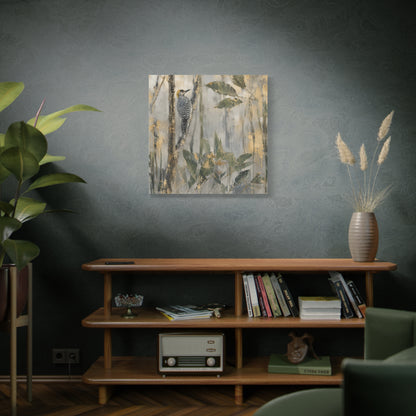 Golden-Cheek Abstract Canvas Print