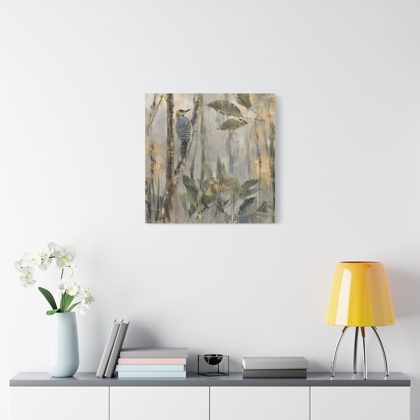 Golden-Cheek Abstract Canvas Print