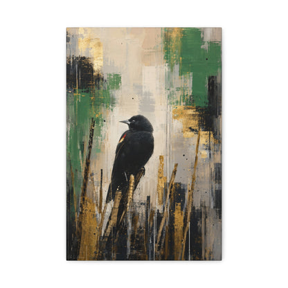 Blackbird Abstract Canvas Print