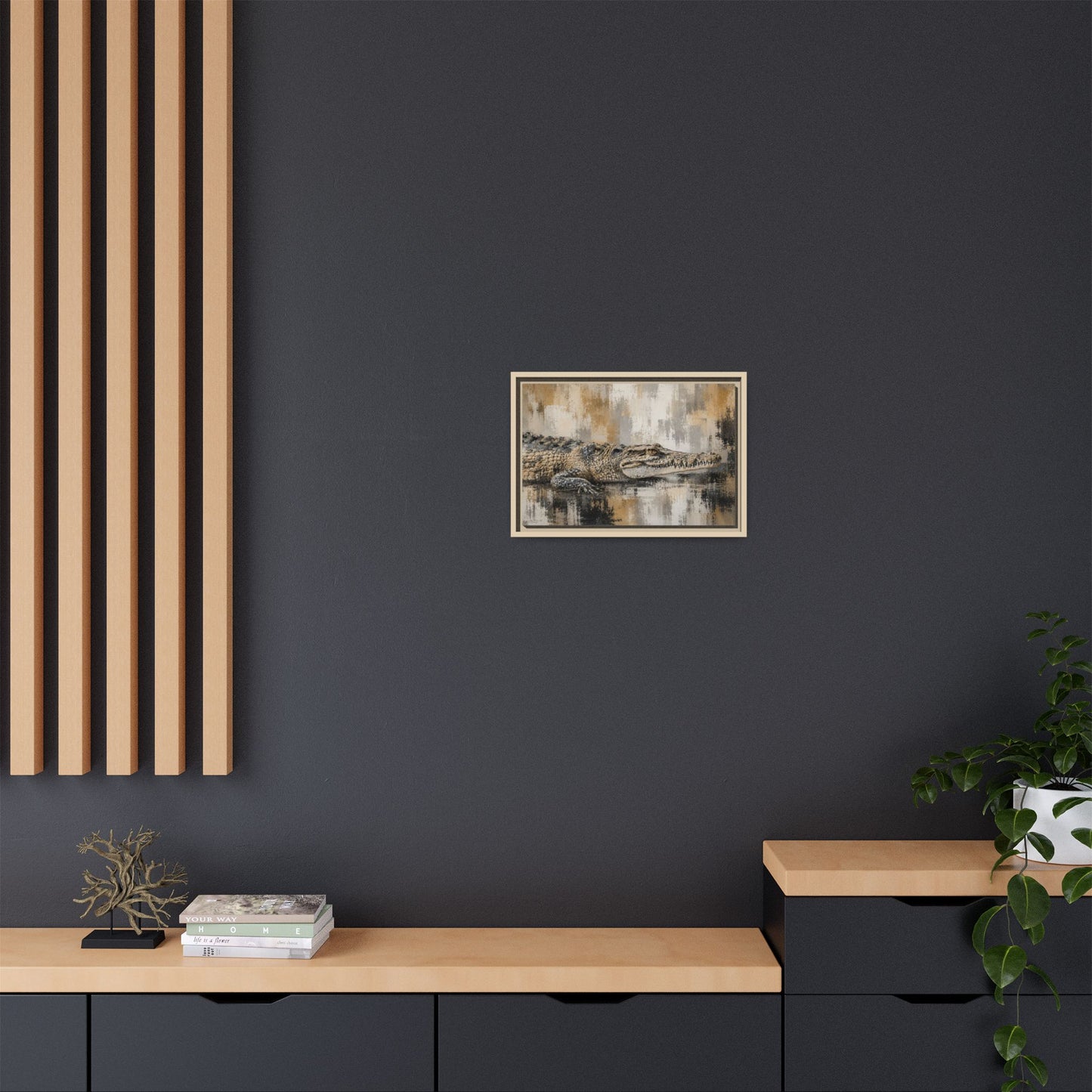 Oaxacroc Abstract Framed Canvas Print