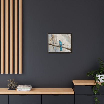 Trogon Abstract Framed Canvas Print