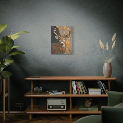 Woodland Buck Abstract Canvas Print
