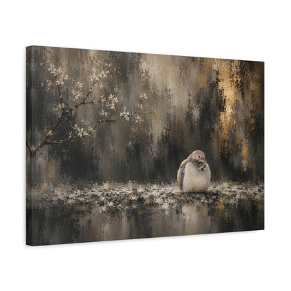 Dove Dark Abstract Canvas Print