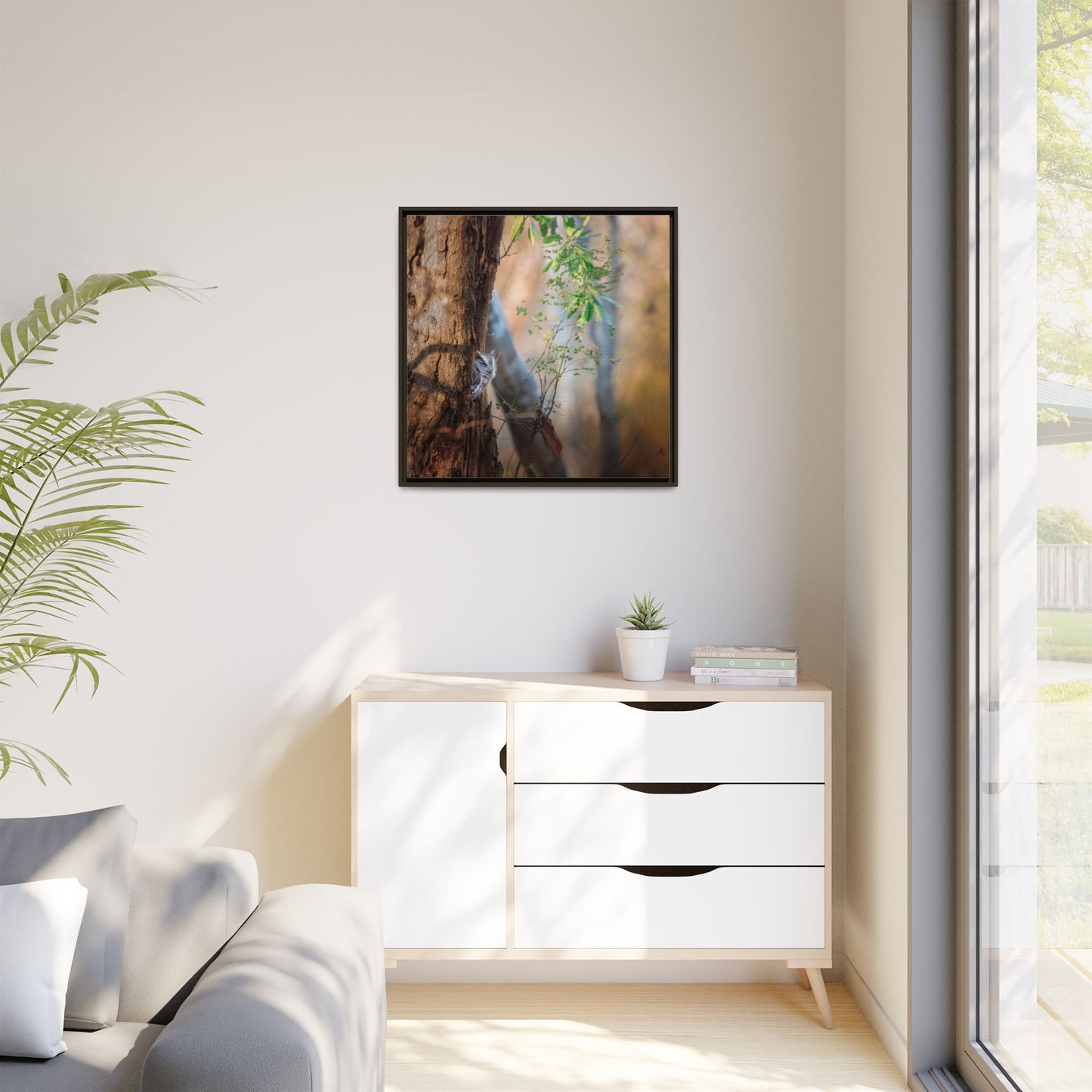 Pacific Screech | Framed Canvas