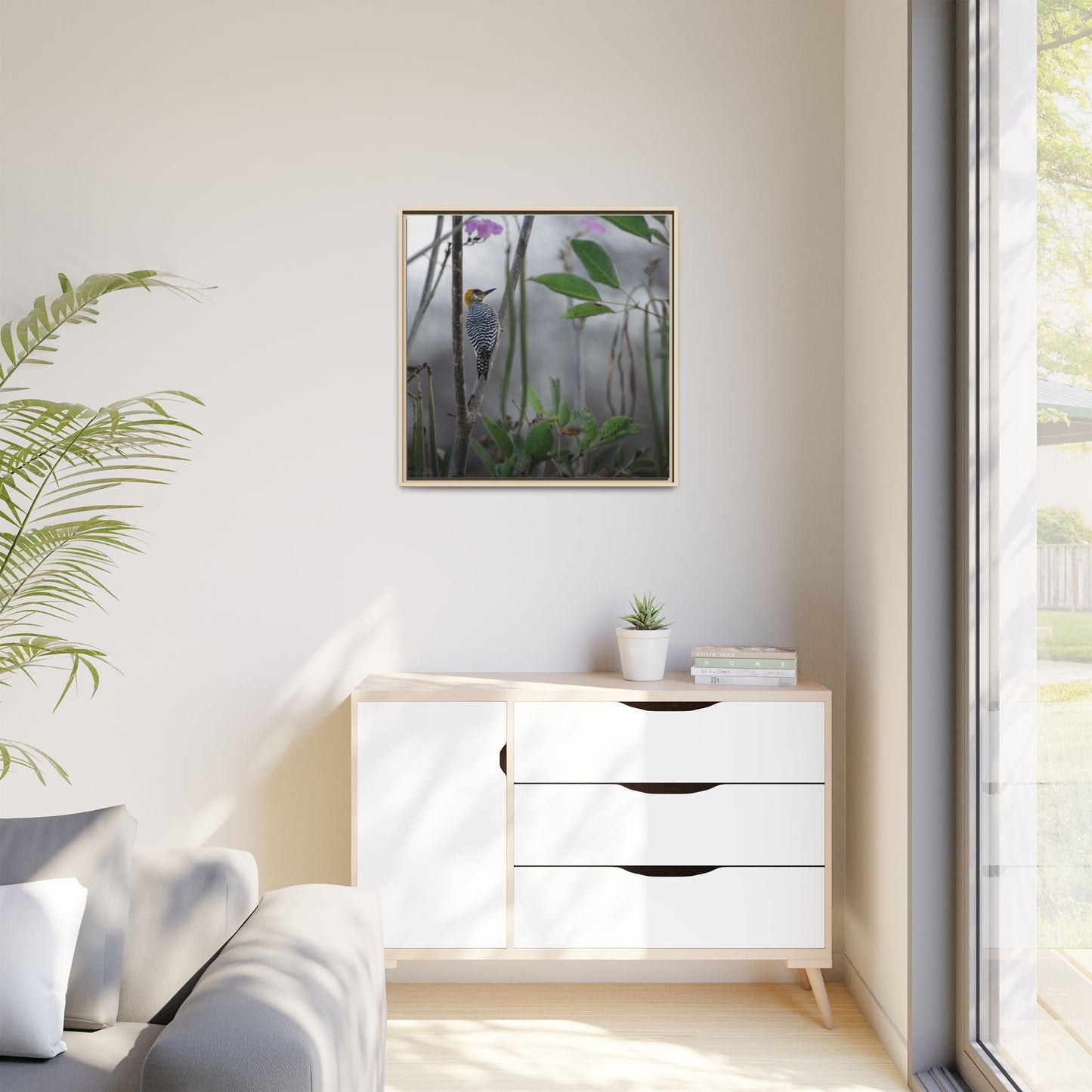 Golden Cheek | Framed Canvas