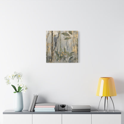 Golden-Cheek Abstract Canvas Print