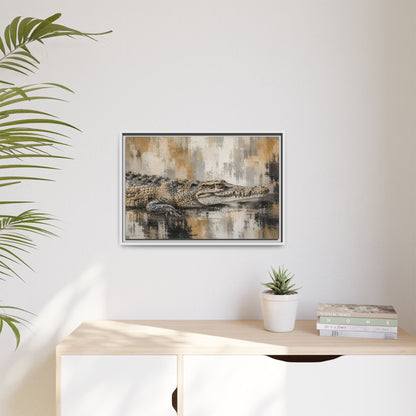 Oaxacroc Abstract Framed Canvas Print