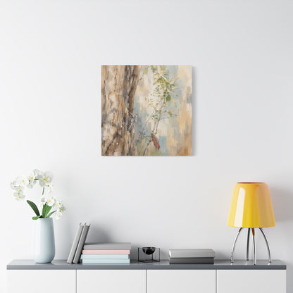 Pacific Screech Owl Abstract Canvas Print