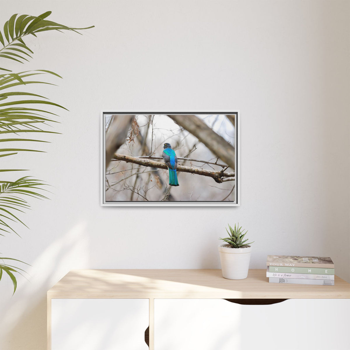 Citrine Trogon | Framed Canvas