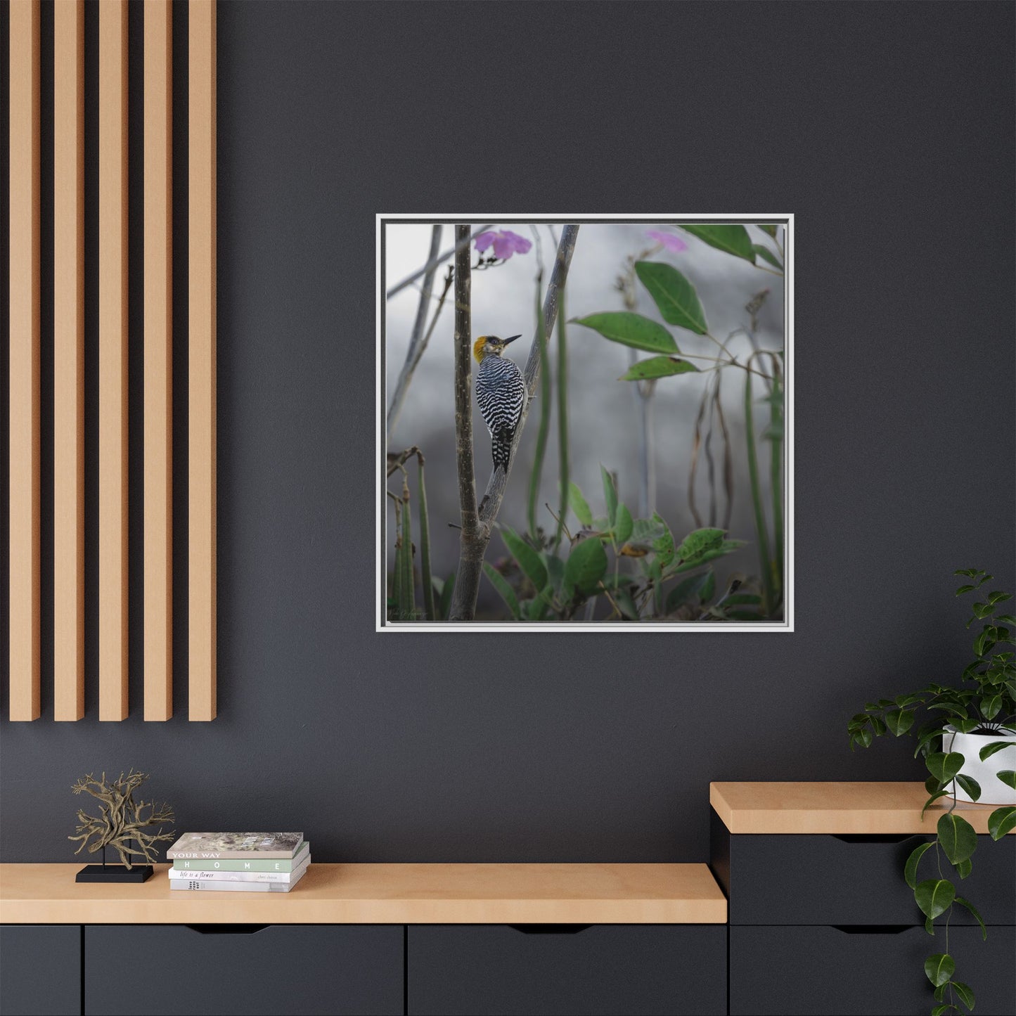 Golden Cheek | Framed Canvas