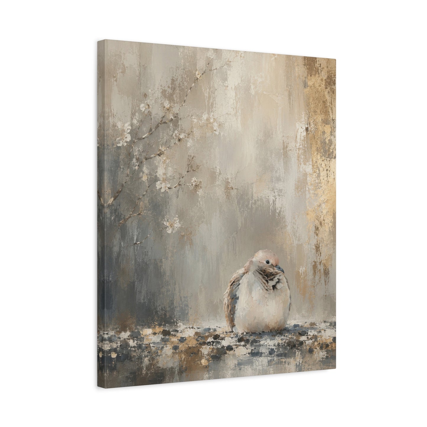 Dove Light Abstract Canvas Print
