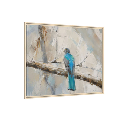 Trogon Abstract Framed Canvas Print