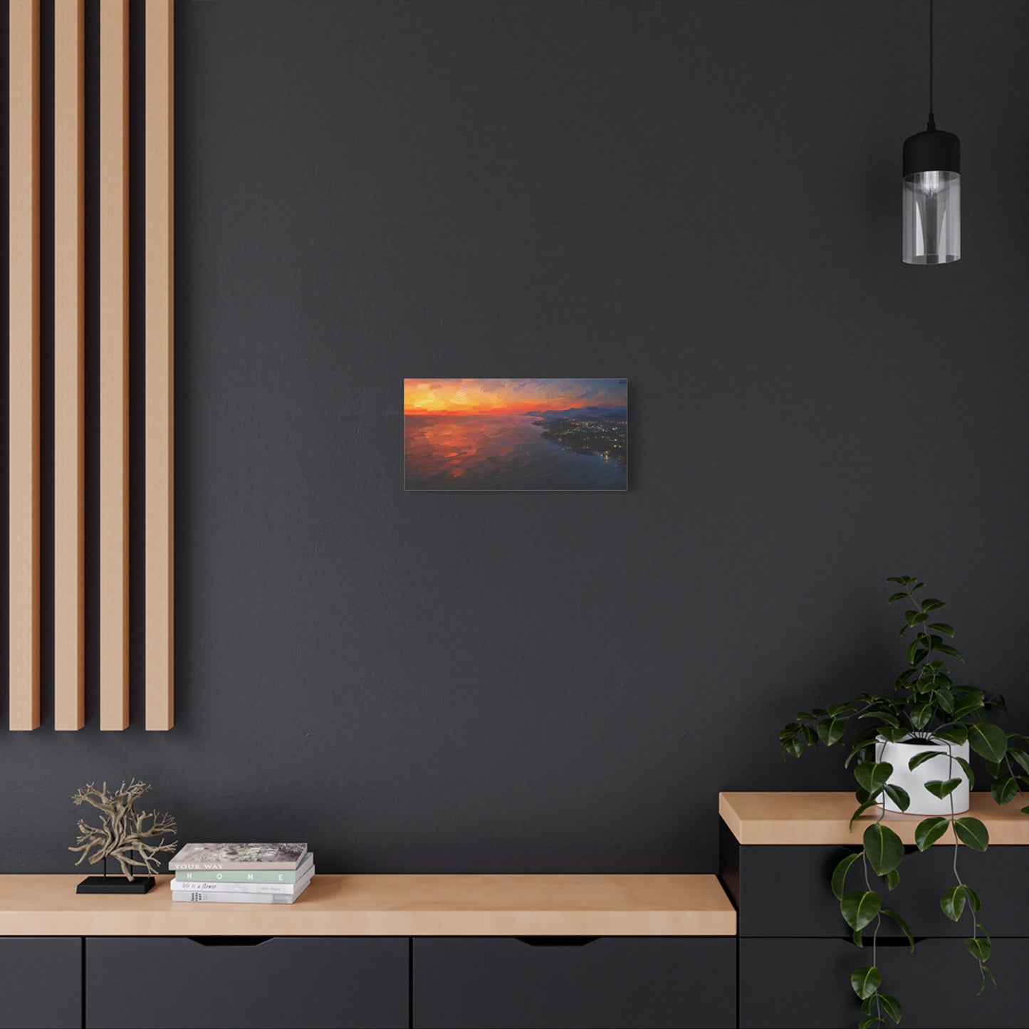 Puerto Escondido Sunset Abstract Canvas Print