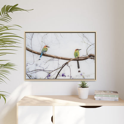 Twin Motmot | Framed Canvas