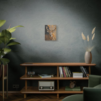 Woodland Buck Abstract Canvas Print
