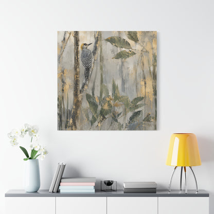 Golden-Cheek Abstract Canvas Print
