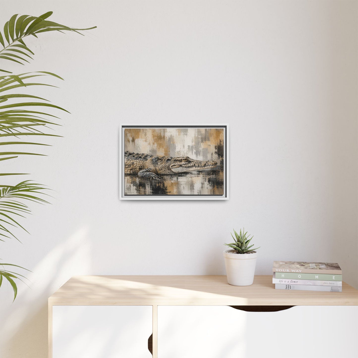 Oaxacroc Abstract Framed Canvas Print