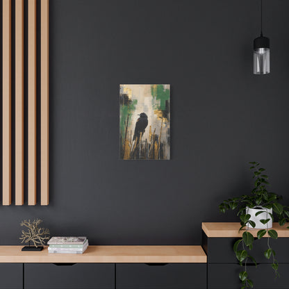 Blackbird Abstract Canvas Print