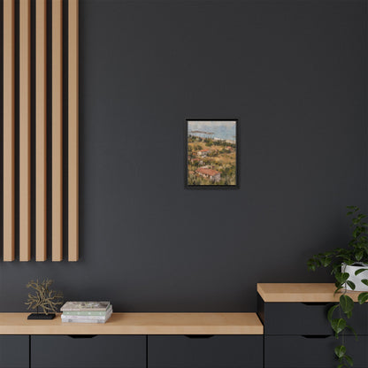 Paola Calabria Abstract Framed Canvas Print