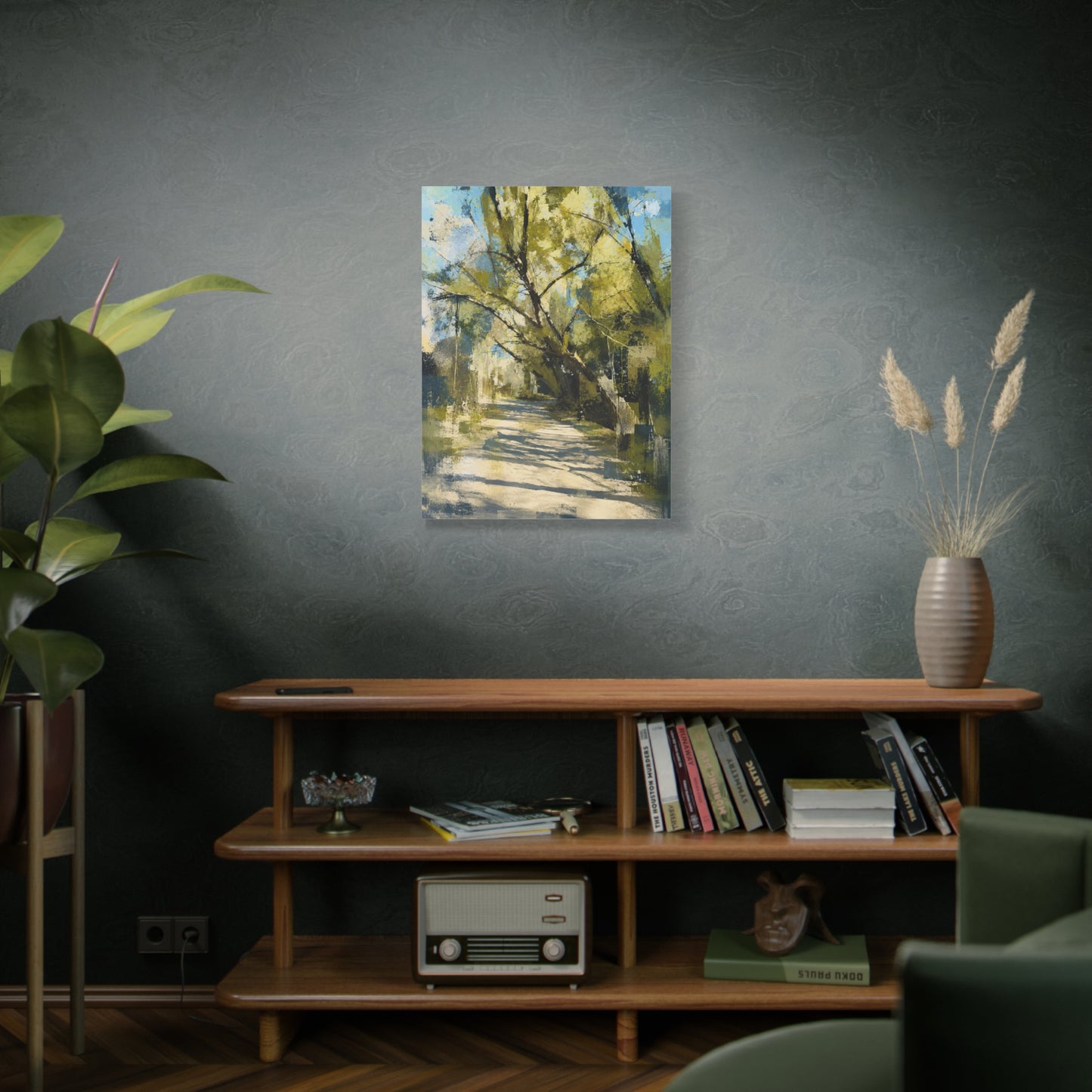 Willow Park Abstract Canvas Print