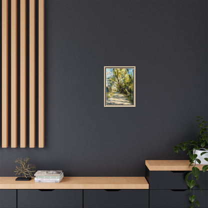Willow Park Abstract Framed Canvas Print