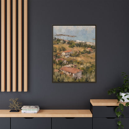 Paola Calabria Abstract Framed Canvas Print
