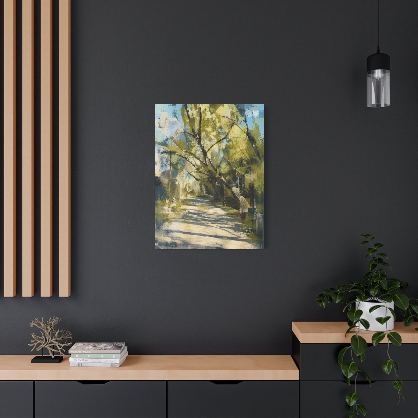 Willow Park Abstract Canvas Print