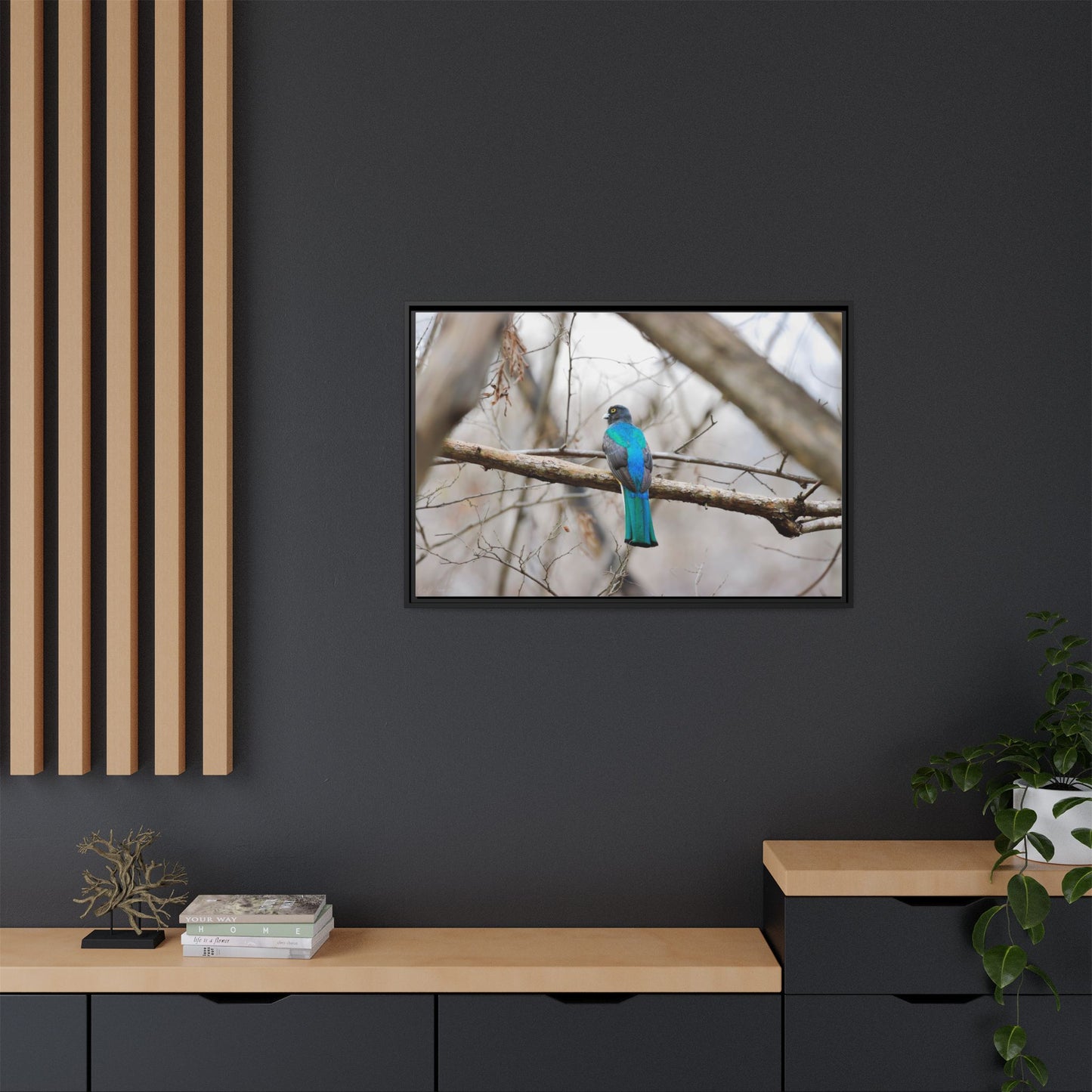 Citrine Trogon | Framed Canvas