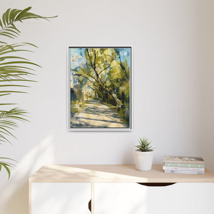 Willow Park Abstract Framed Canvas Print