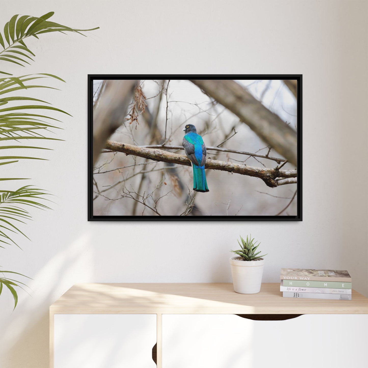 Citrine Trogon | Framed Canvas