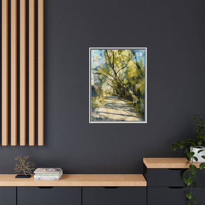 Willow Park Abstract Framed Canvas Print