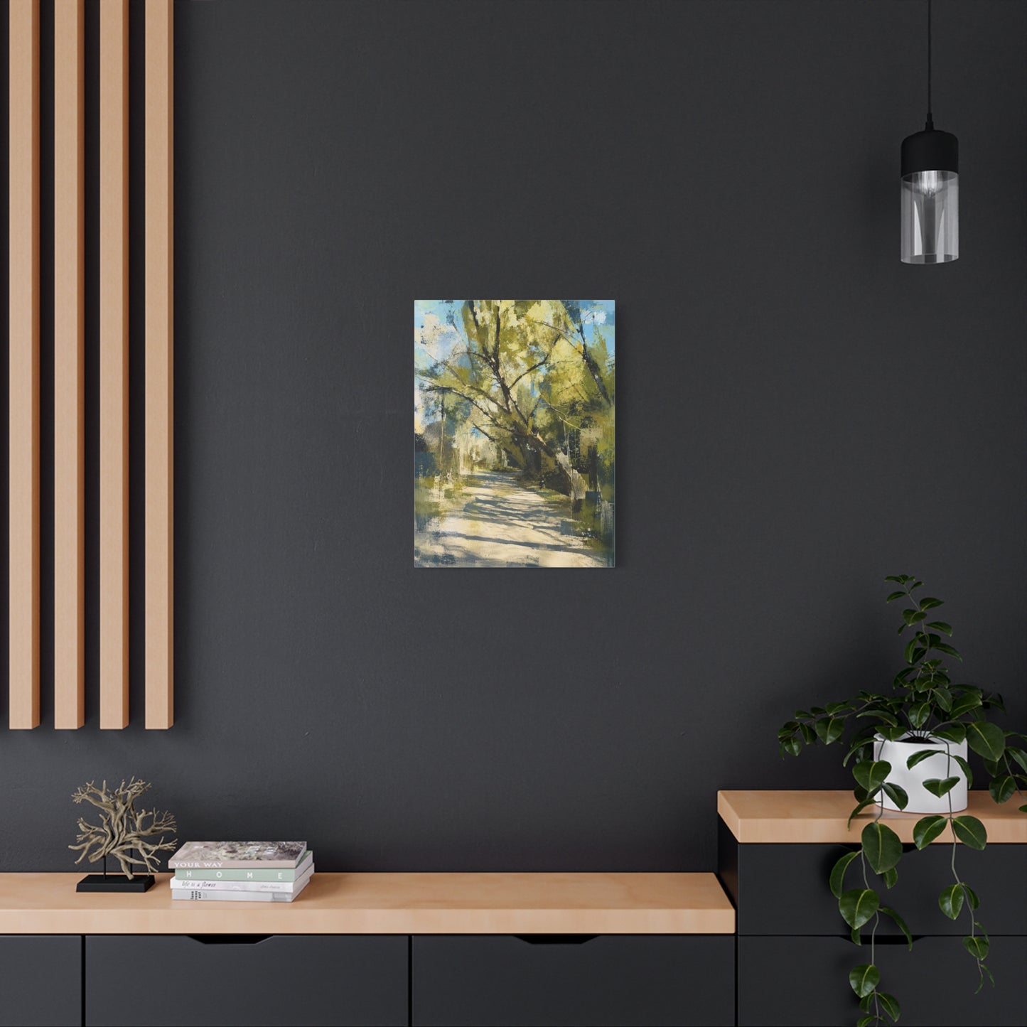 Willow Park Abstract Canvas Print