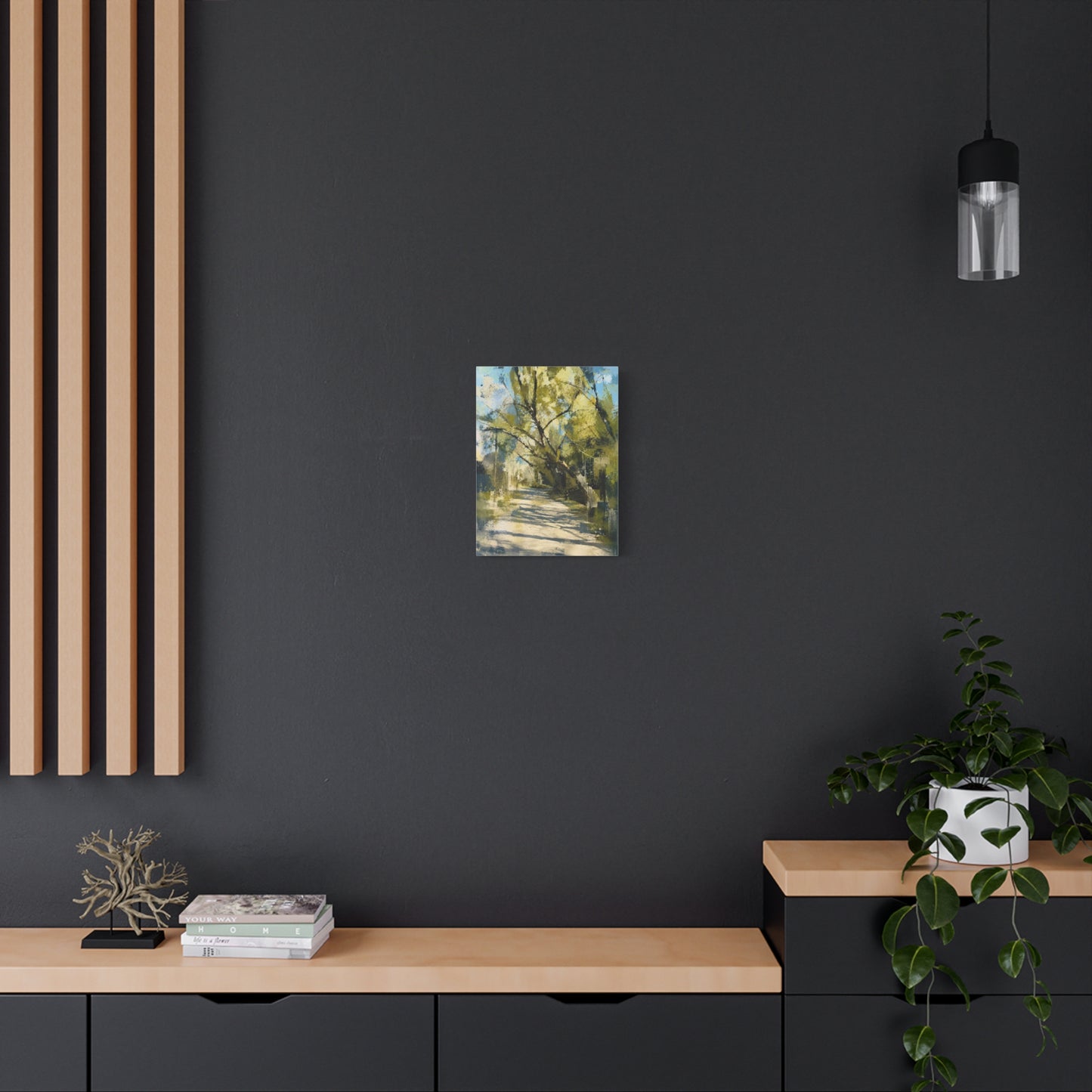 Willow Park Abstract Canvas Print