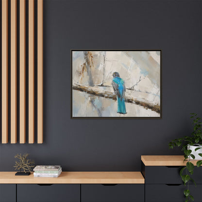 Trogon Abstract Framed Canvas Print