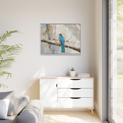 Trogon Abstract Framed Canvas Print
