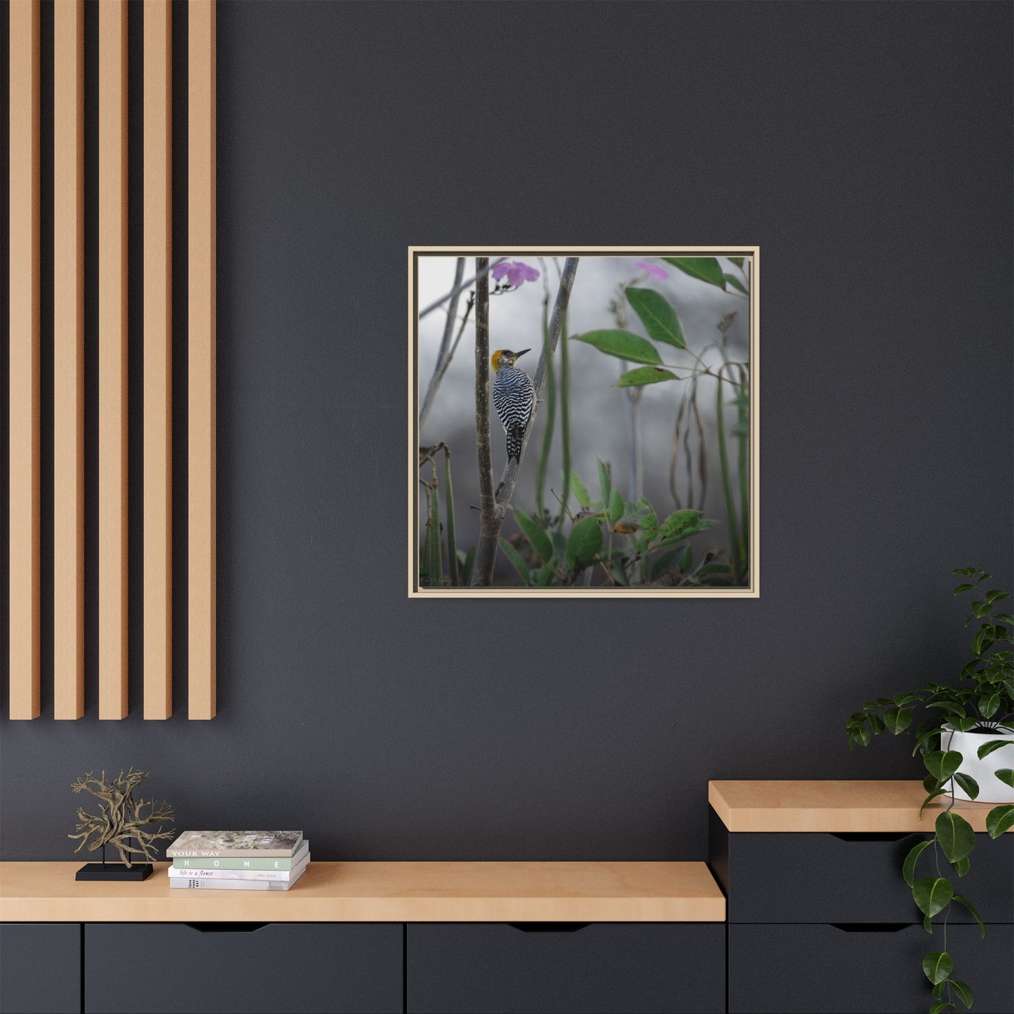 Golden Cheek | Framed Canvas