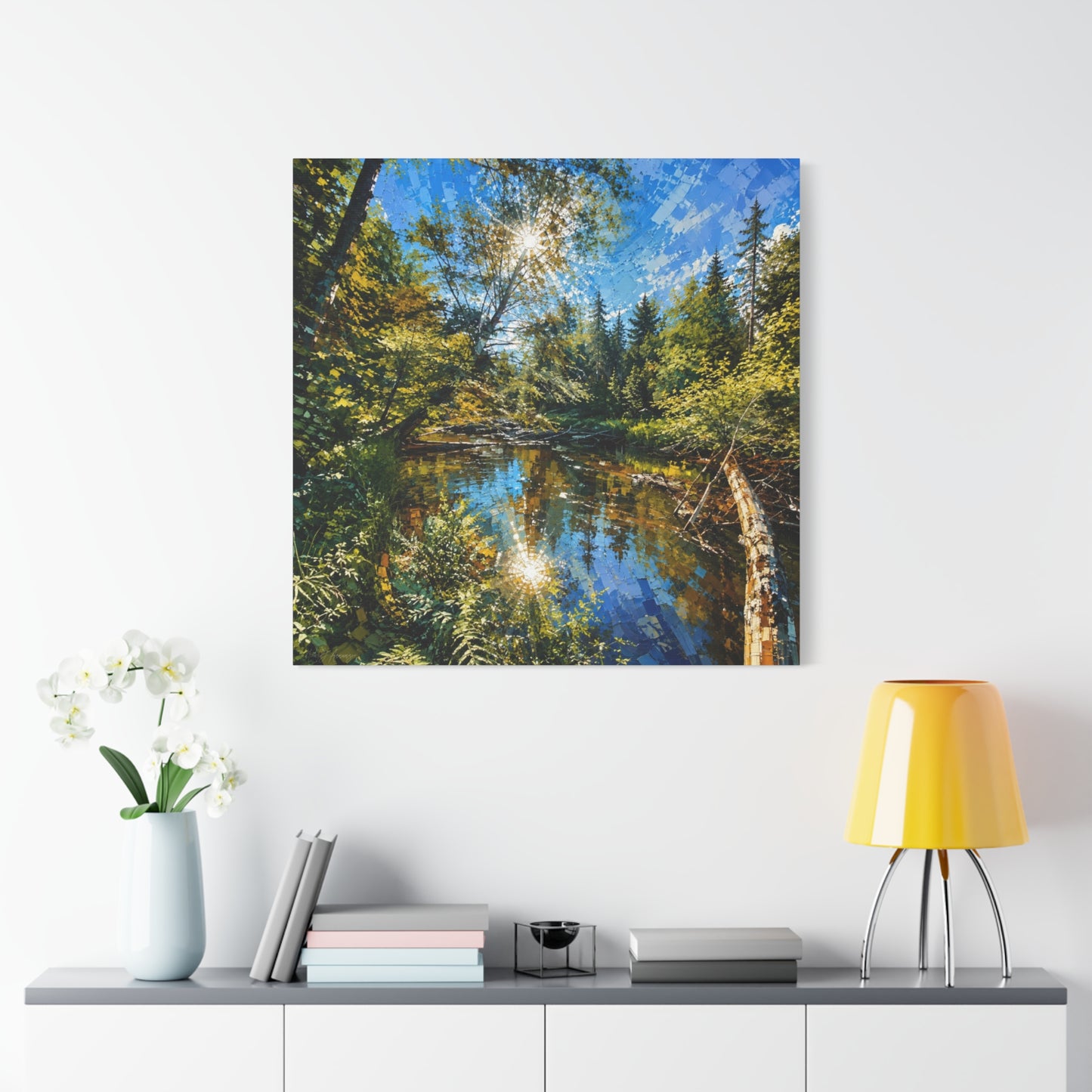 Apsley River Abstract Canvas Print