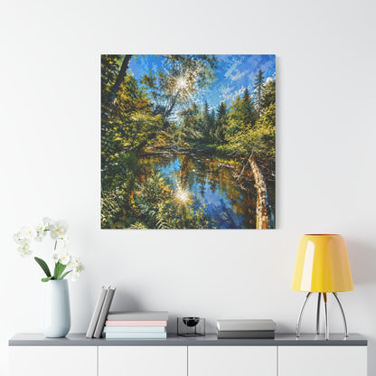 Apsley River Abstract Canvas Print