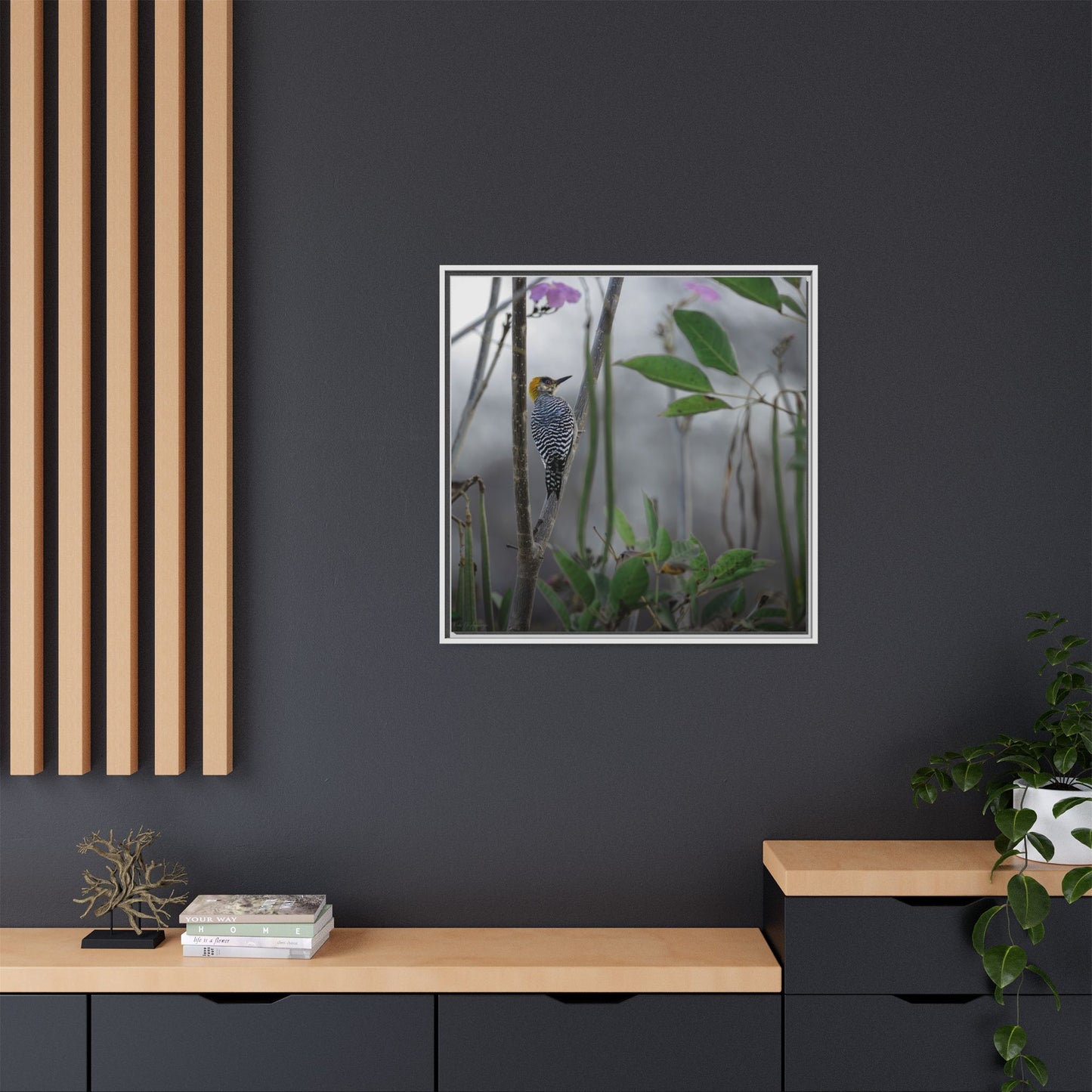 Golden Cheek | Framed Canvas