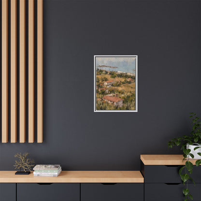 Paola Calabria Abstract Framed Canvas Print