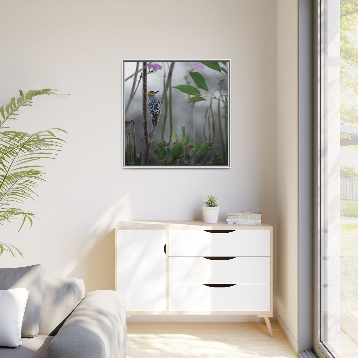 Golden Cheek | Framed Canvas