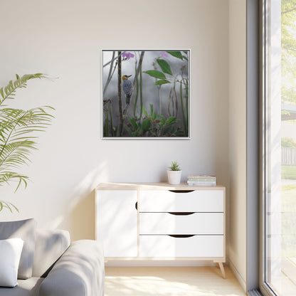 Golden Cheek | Framed Canvas