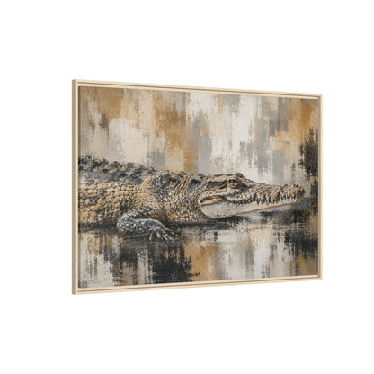 Oaxacroc Abstract Framed Canvas Print