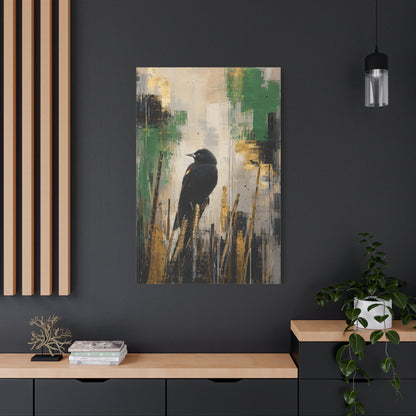 Blackbird Abstract Canvas Print