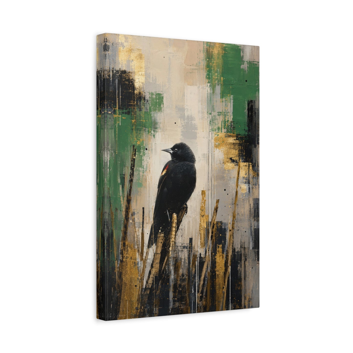 Blackbird Abstract Canvas Print