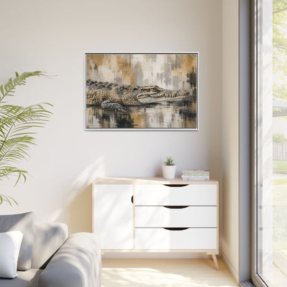 Oaxacroc Abstract Framed Canvas Print